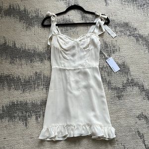 NWT Reformation White Christine Dress